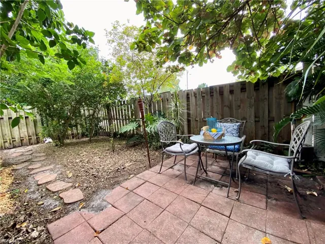 View of patio