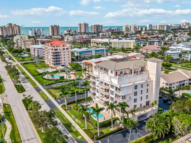 Bird's eye view with a water view and a view of city