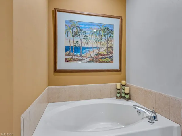 Full bathroom with a garden tub