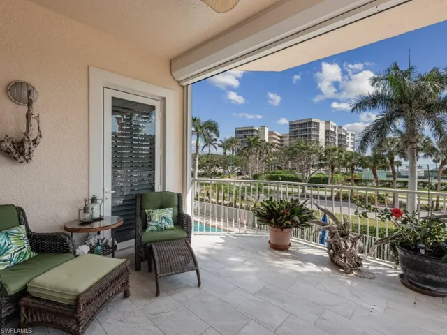 View of patio / terrace featuring a balcony and a city view