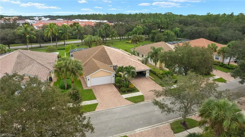Birds eye view of property