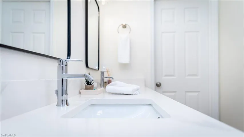 Bathroom view of vanity