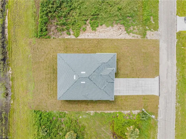 Birds eye view of property
