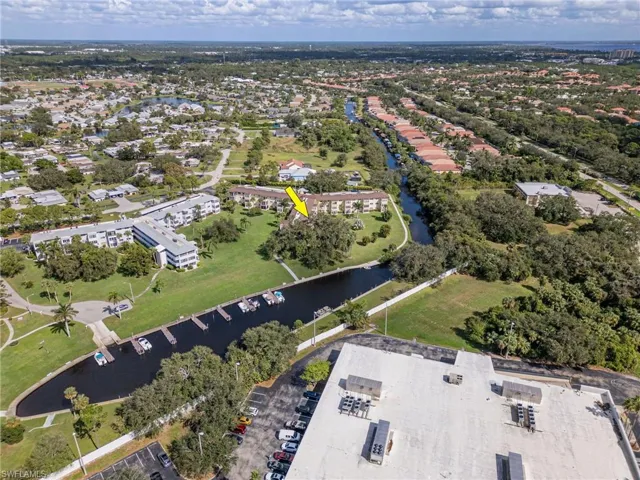 Aerial view of Gulf Access canal.