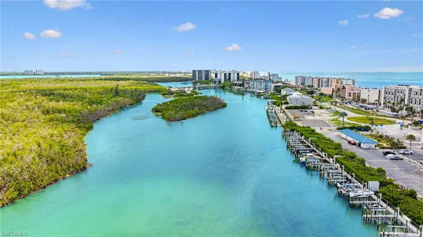 View of urban area featuring a nearby body of water