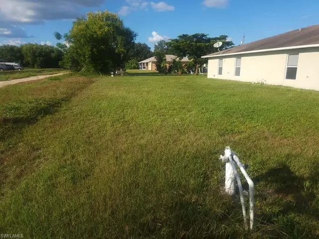 View of grassy yard