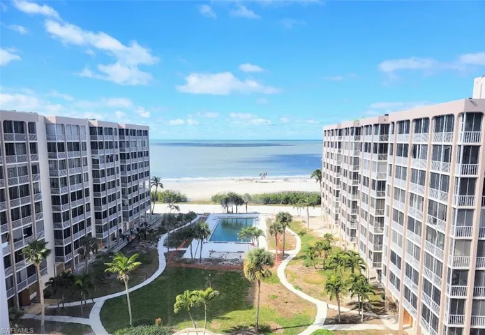 View of Beach from Living Room