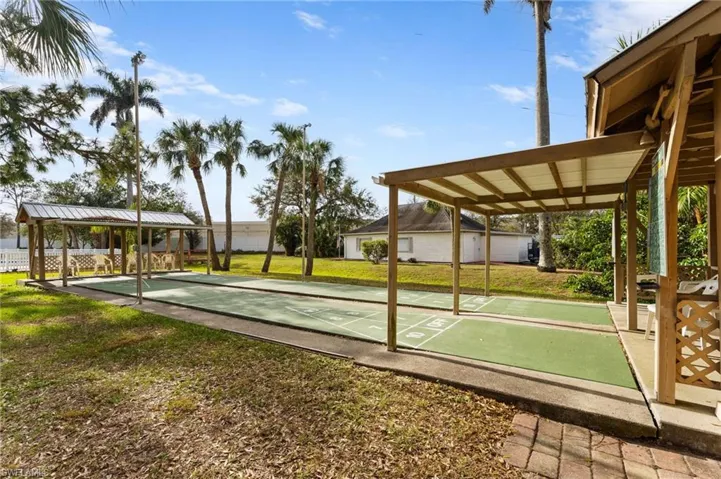 Shuffleboard courts