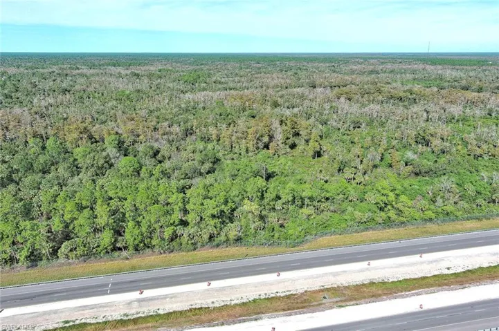 Drone / aerial view of a heavily wooded area
