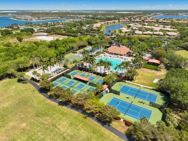 Aerial of Pickleball & Tennis Courts
