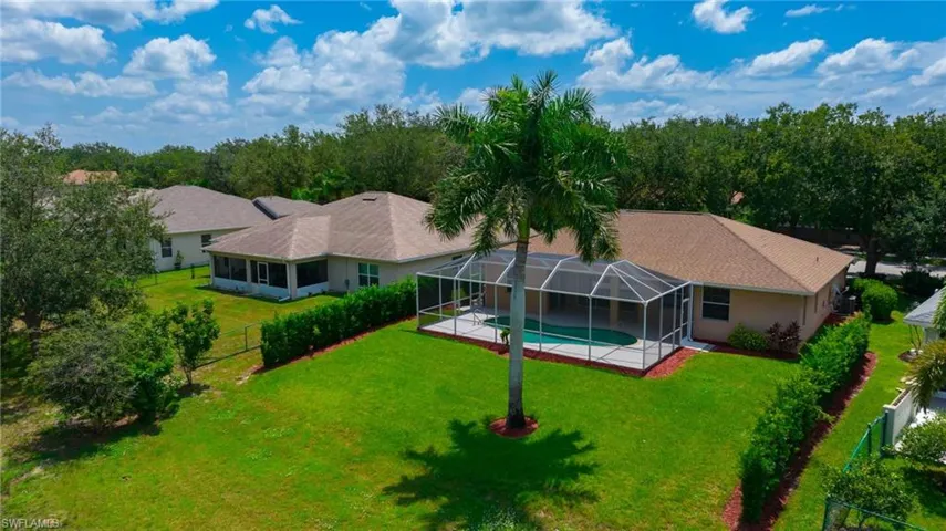 View from above of property