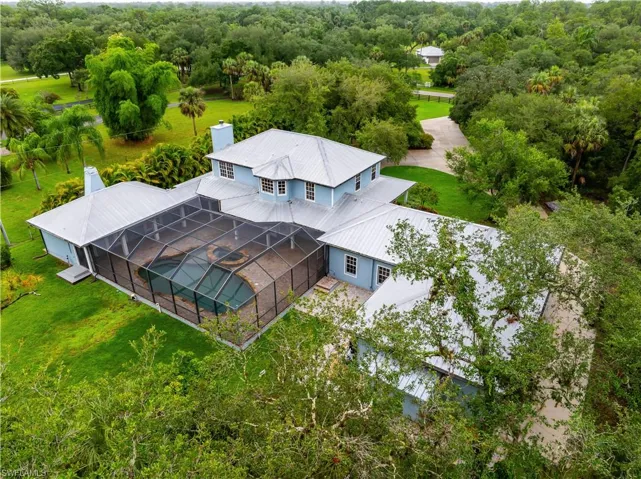 View from above of property