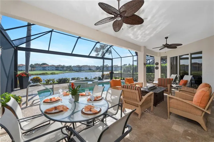 This extended lanai is the perfect place to dine al fresco!