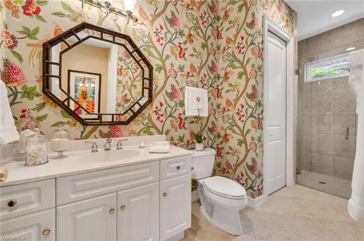 Guest Bath 2 accommodates the guest as well as serves as a Guest Powder room.