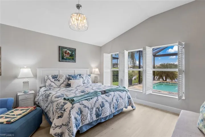 Primary Suite with views of water and golf course