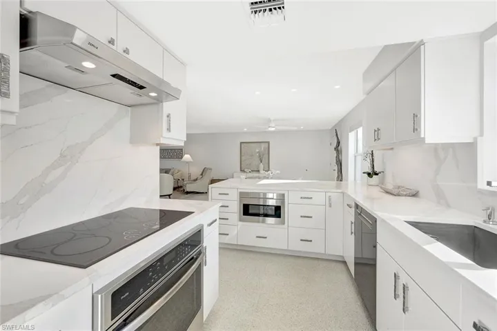 Beautiful kitchen with quartz countertops