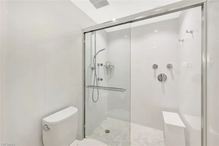 Master shower