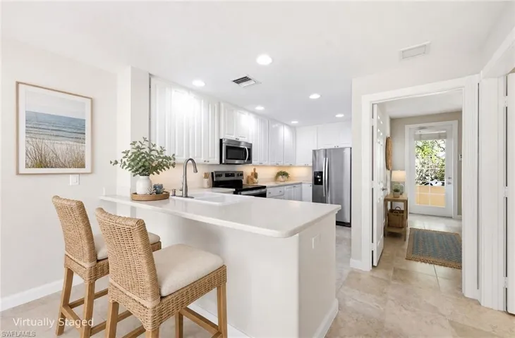 Virtually staged Kitchen