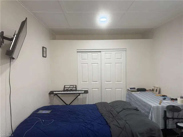 Bedroom with a closet