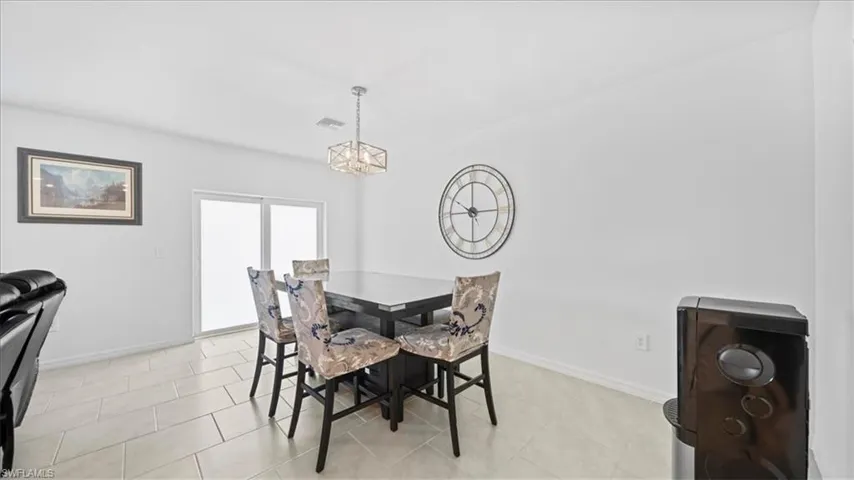 Dining area featuring baseboards