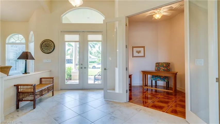 Foyer and den