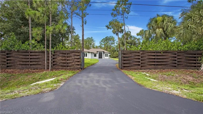 View of asphalt driveway