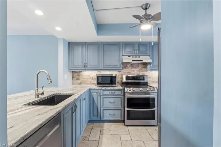 Upgraded Granite and backsplash