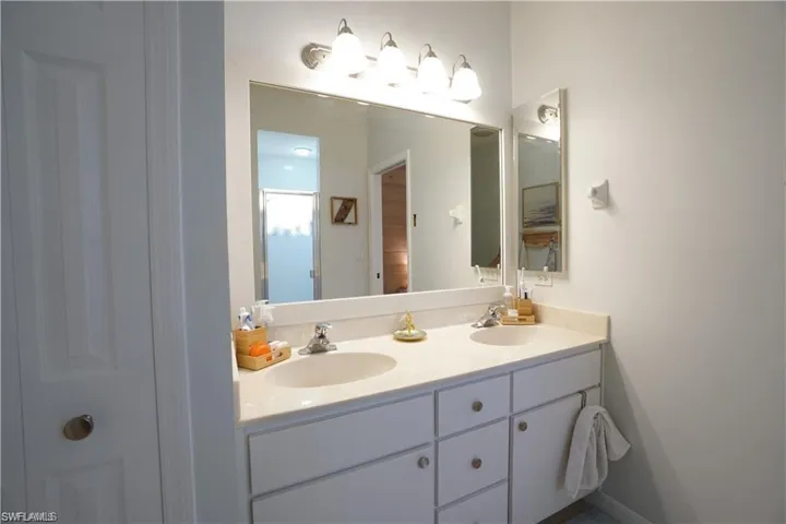 Bathroom with double vanity