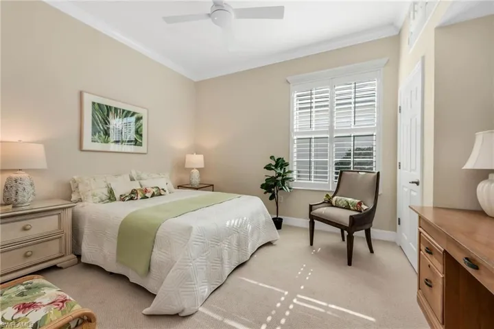 Second bedroom is a nice size with desk in nook.