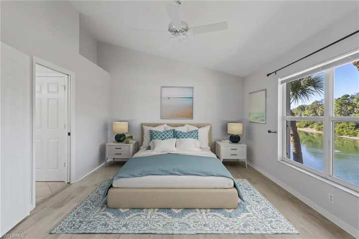 Virtually Staged Primary Bedroom