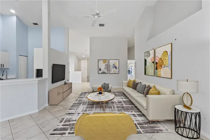 Virtually Staged Living room