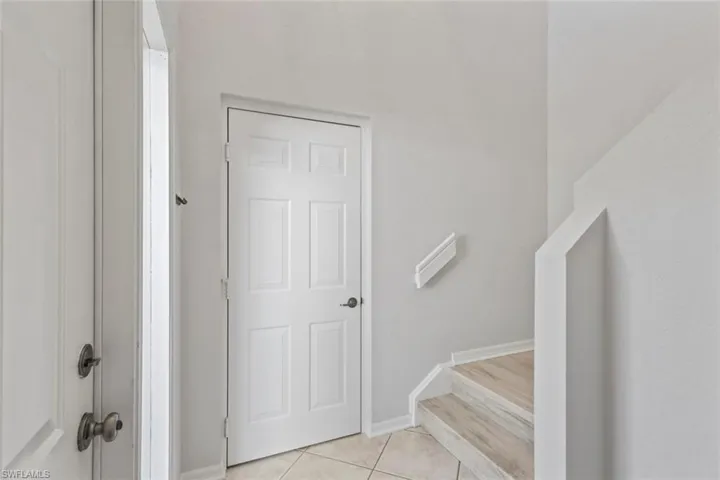 Entrance from garage