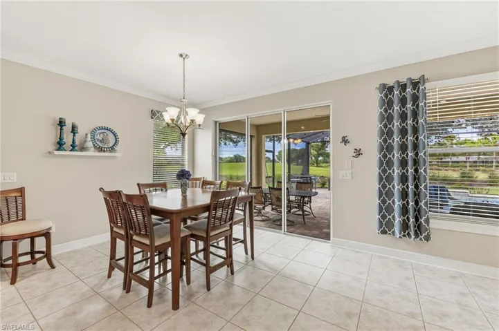 Spacious Dining Area with a View!