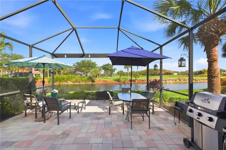 Oversized custom Lanai great for entertaining - or add your private Hot Tub- with views of Lake and 17th green