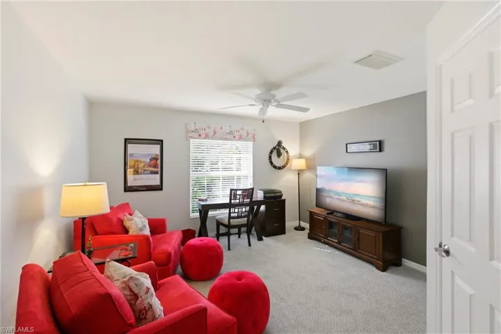 or 3rd bedroom or OFFICE space with  large closet off Foyer