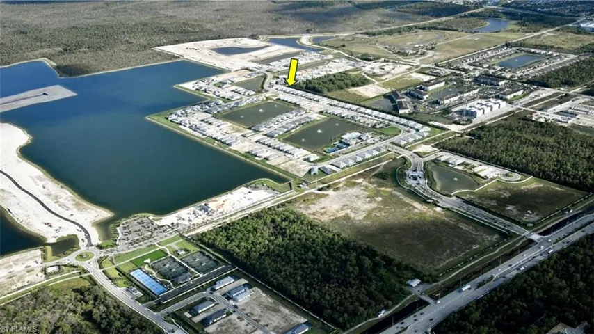 Aerial view of home
