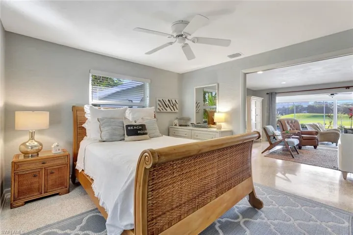 Bedroom with ceiling fan