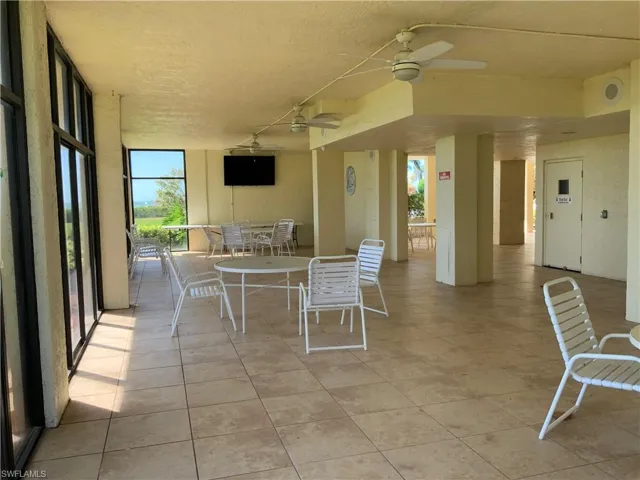 Community room area with sunning deck