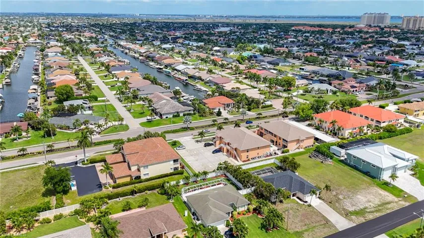 Waterfront community featuring canal-front properties with private boat docks