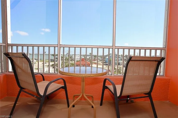 Balcony featuring a view of Bay!