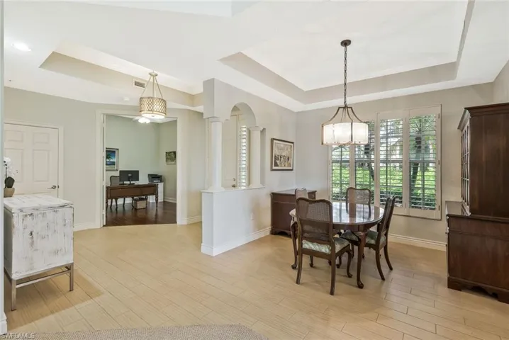 Formal dining room is perfect for celebrating special occasions with friends and family.