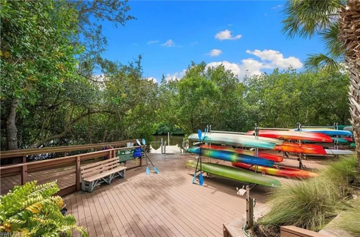 Private kayak park.