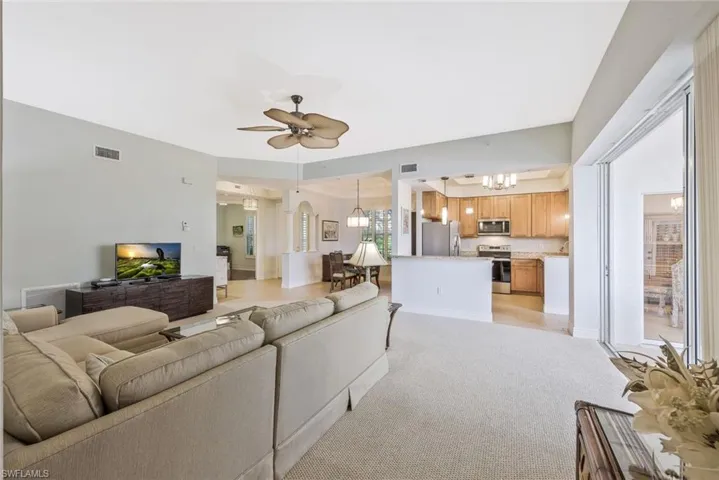 View of kitchen from the living room.