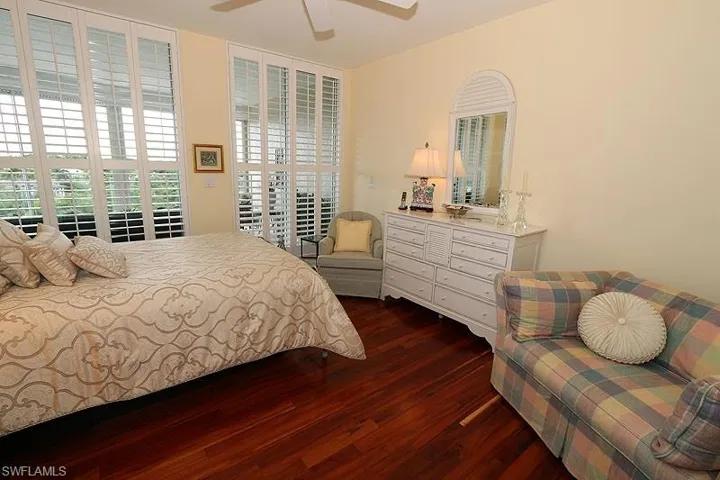 Hardwood flooring complementing light-toned walls