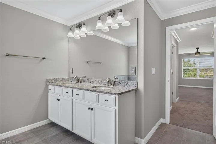 Primary Bathroom with dual sinks