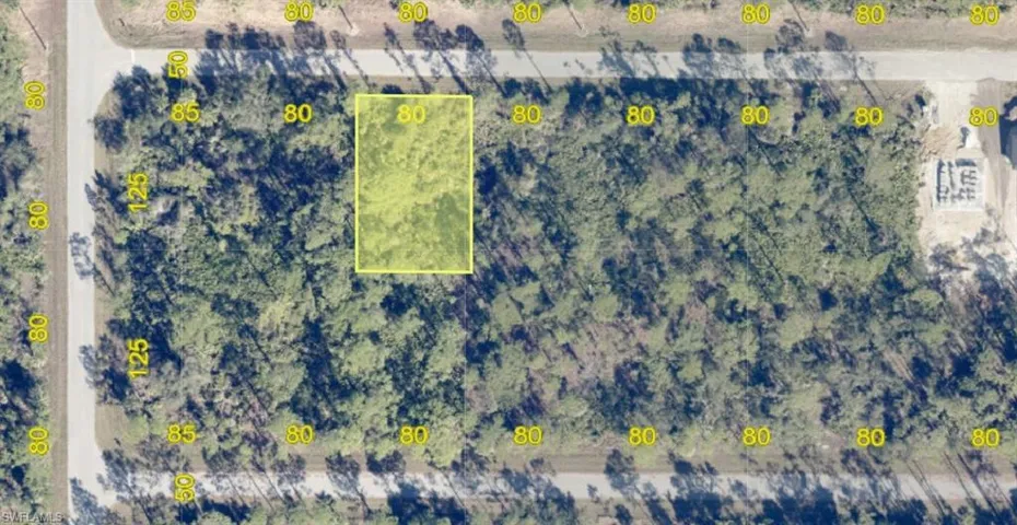 Map / location with property boundaries highlighted