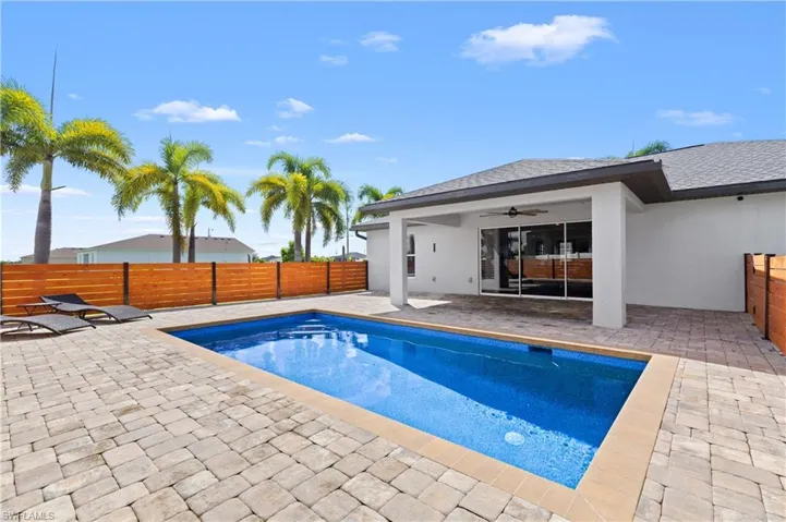 Fenced pool for privacy