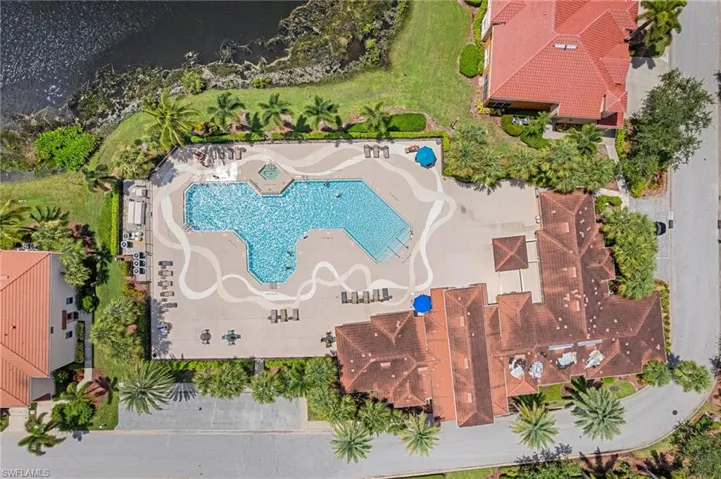 Birds eye view of property