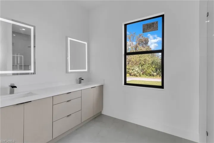 Bathroom featuring vanity