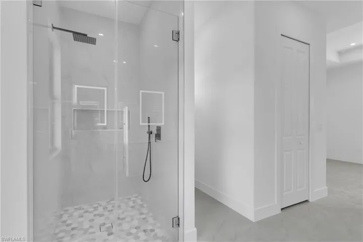Bathroom with walk in shower